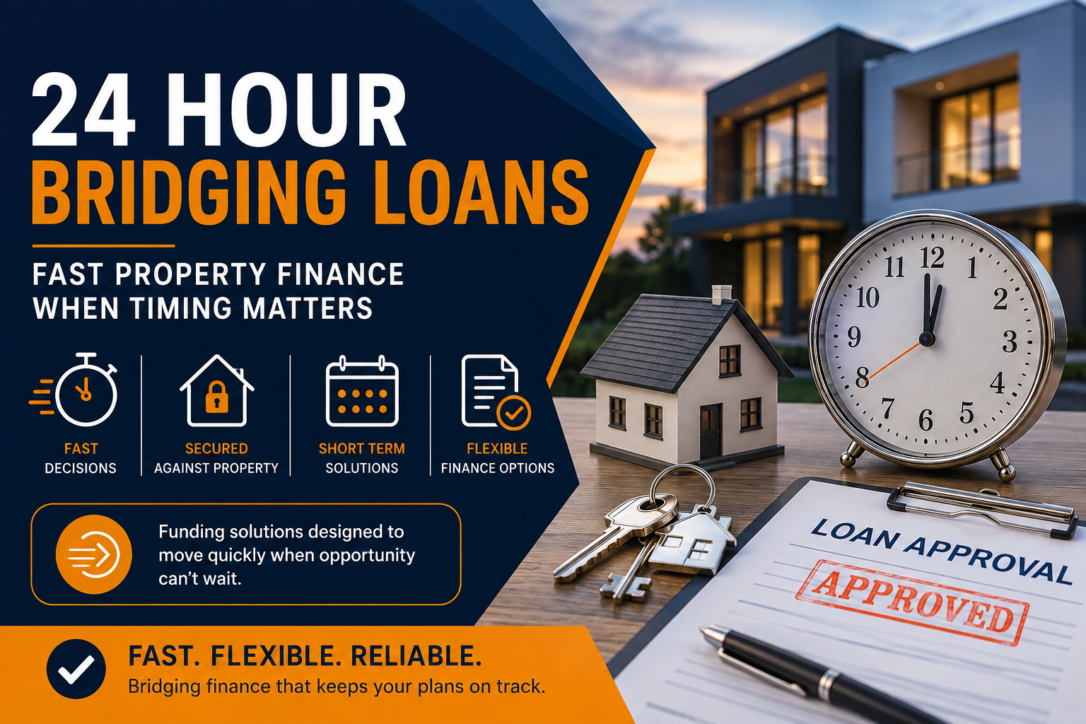 24 Hour Bridging Loans: When Fast Property Finance May Be the Right Option